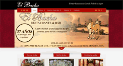 Desktop Screenshot of elbacharestaurante.com